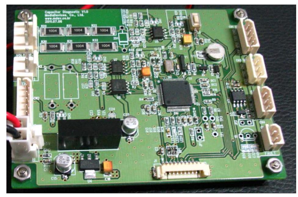 최종개발된 마이크로프로세서 STM32F103R8T6 모듈 보드