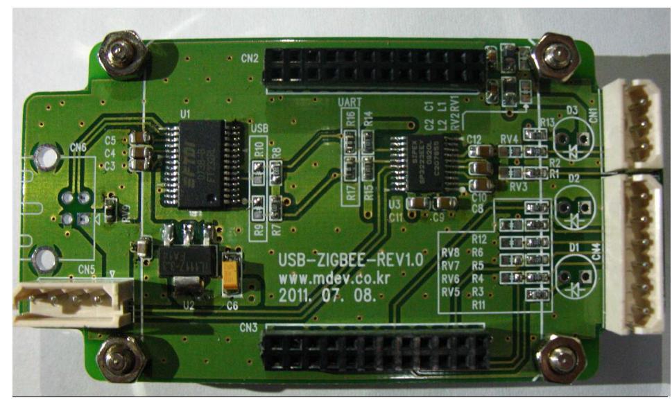 개발된 Zigbee RF용 Base Board