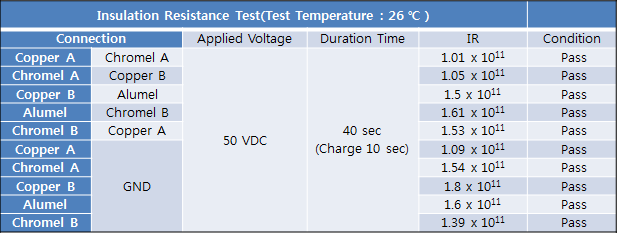 절연저항 시험(개선품) - 5 Core