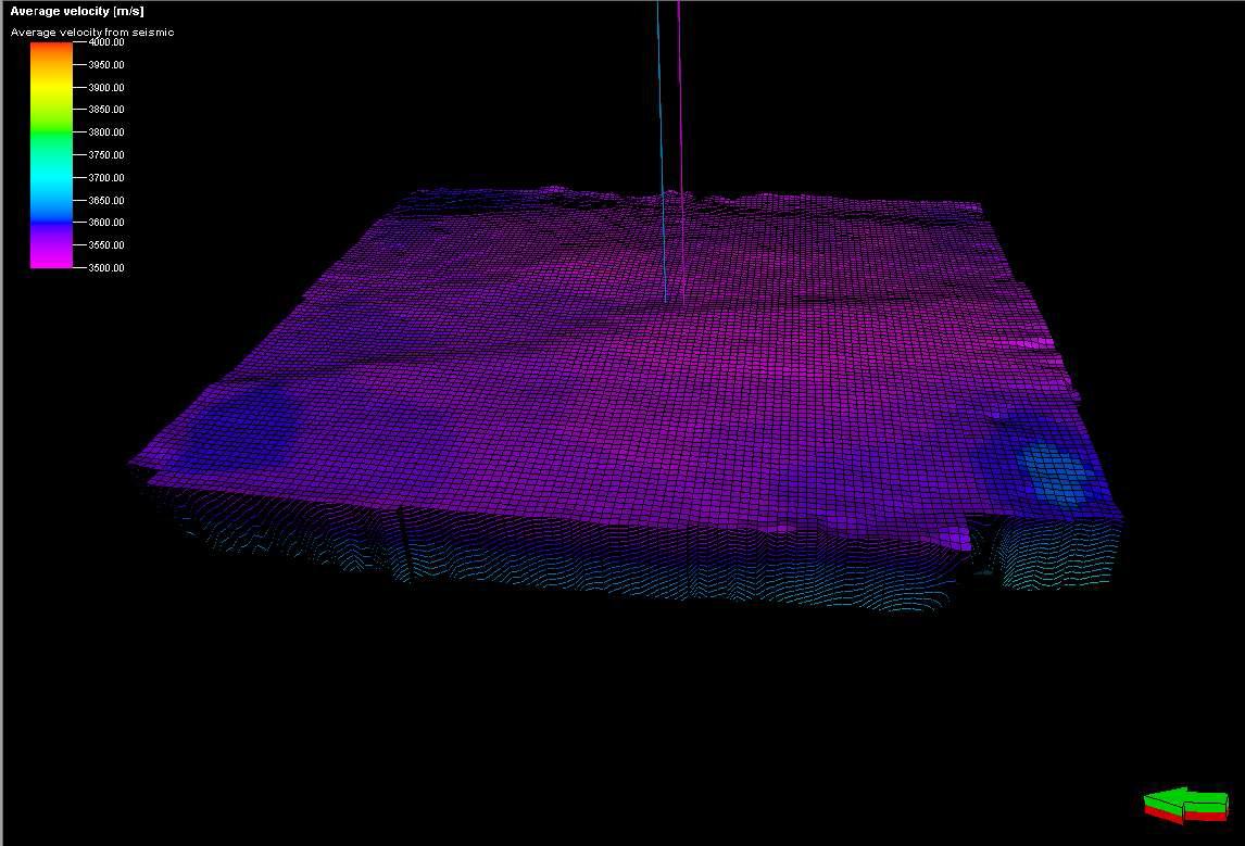 3D velocity grid model.