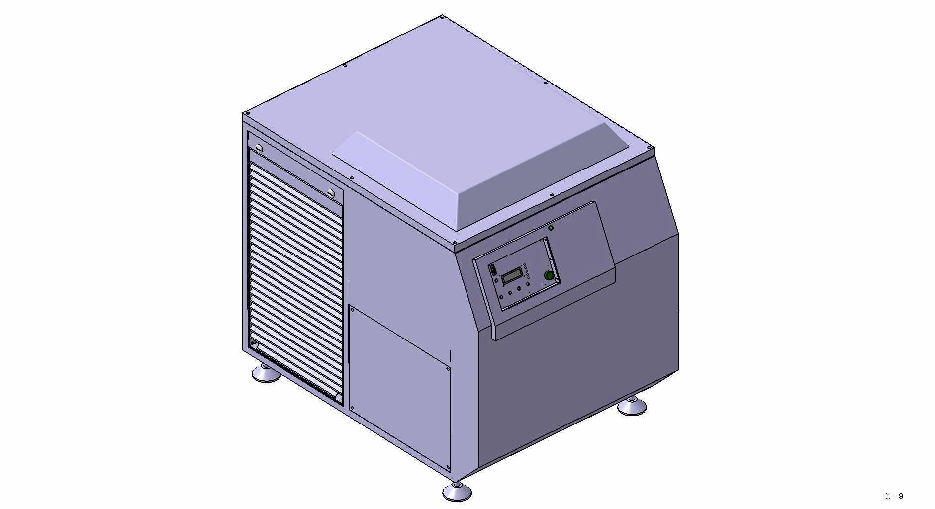 50HP 송풍기 인클로저 설계 Layout