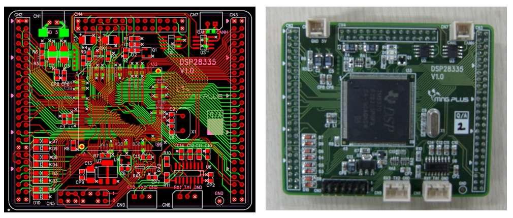 제어기 PCB artwork와 실물