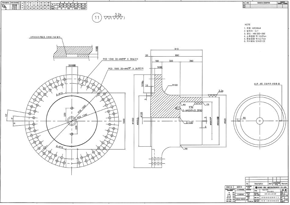 Lower part of test rig for the test of shrink disk