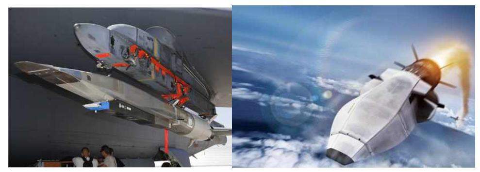 미국의 탄화수소계 연료를 사용한 Mach 6급 스크램제트 엔진 X-51A