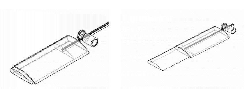 Telescoping wing