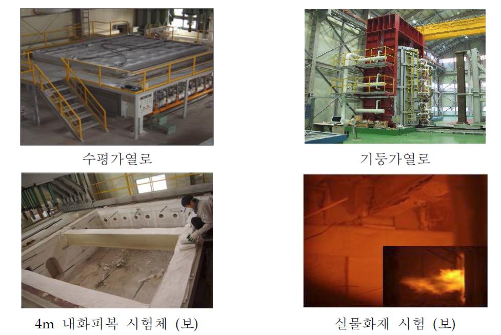 기존 내화성능 평가설비 및 시험체