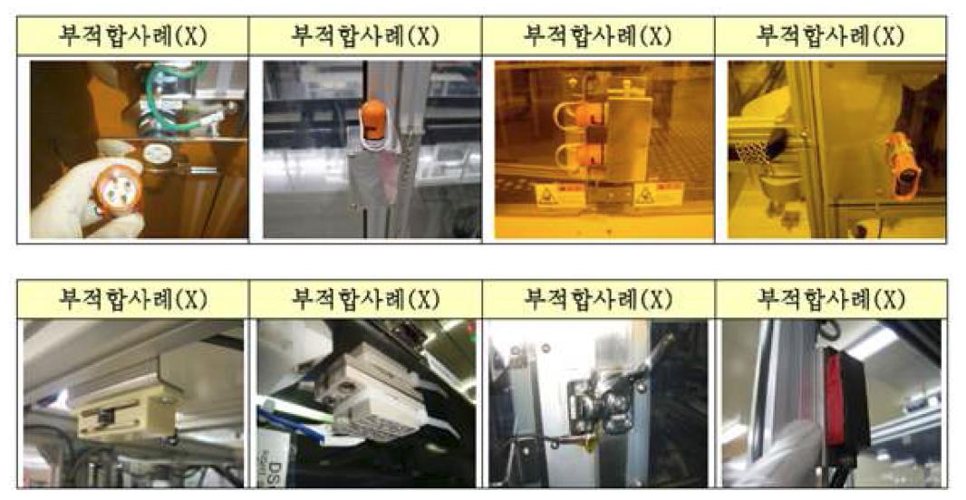 기계 도어 안전(Safety)장치의 위험 감소 부적합 사례