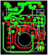 최종 시작품 PCB의 부품실장면