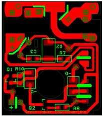 최종 시작품 PCB의 부품 실장 뒷면