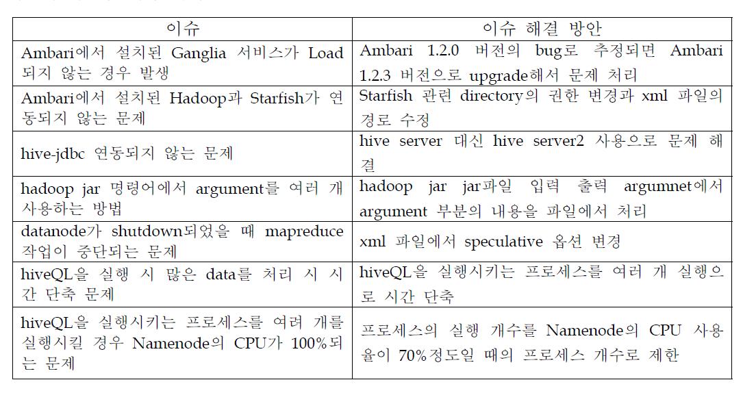 Big Data 개발시 이슈 처리 방안