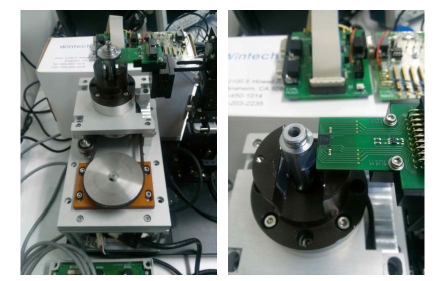 Encoder 성능 검사 장비(측정 Encoder 및 센서 Board 조립 상태)