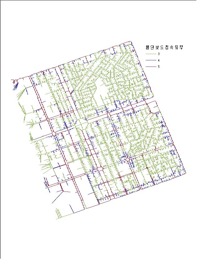 강남역 일대 횡단보도 인접에 의한 보행네트워크 현황