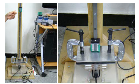 Test setup for verification of the load measurement capacity of the proposed built-in system
