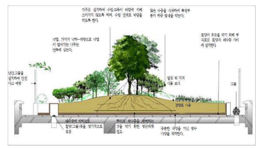 기존 옥상녹화공법의 문제점