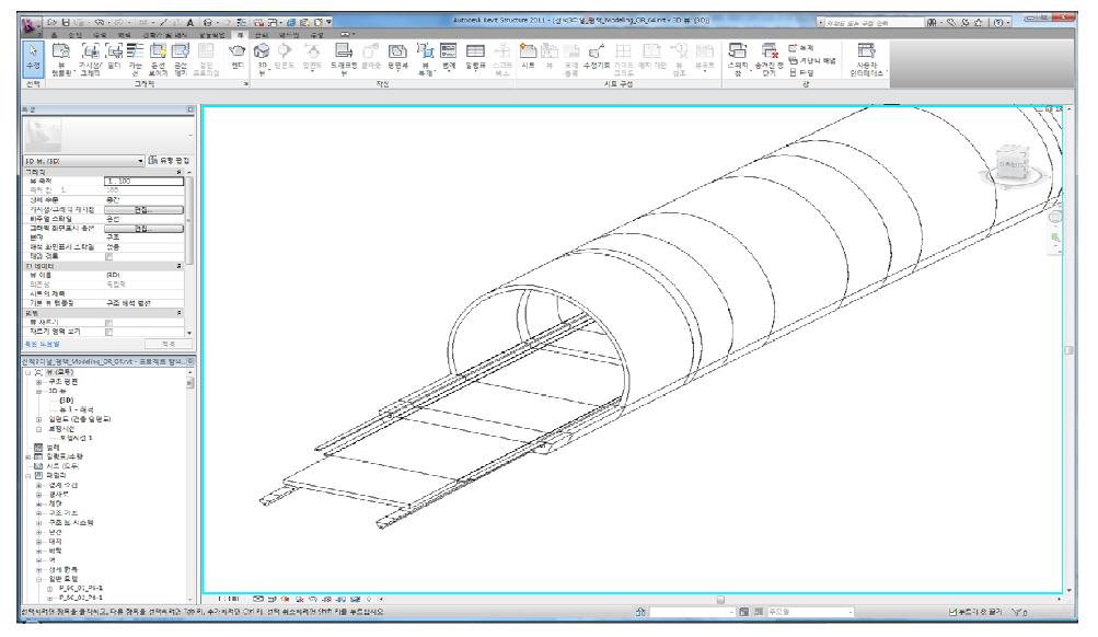 Revit Structure를 활용한 터널 시설물 모델링 사례