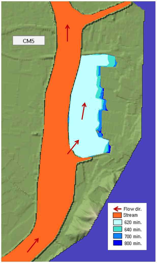 범람해석 결과(CM5)