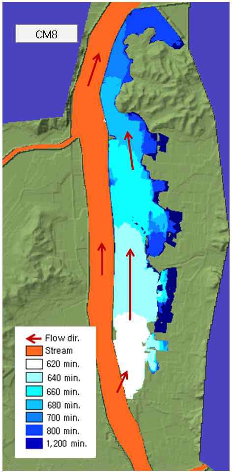 범람해석 결과(CM8)