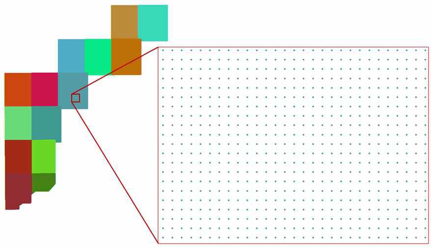 청미천 국가하천 구간의 LiDAR point 자료