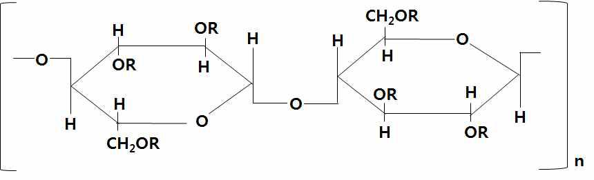 셀룰로오스계 증점제의 화학구조