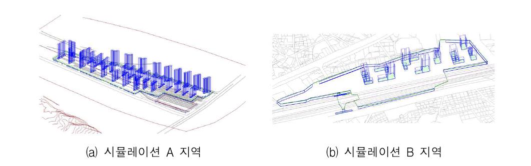 소음 시뮬레이션 대상 지역 모델링