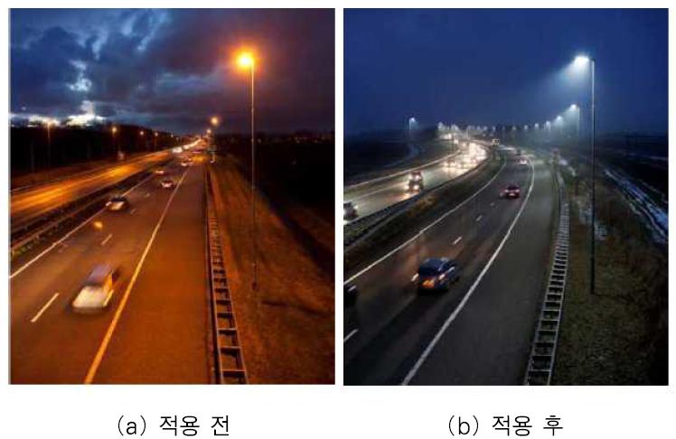 네덜란드 A44 고속도로 지능형 조명시스템 적용 사례