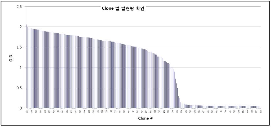 96 well 스크리닝 결과