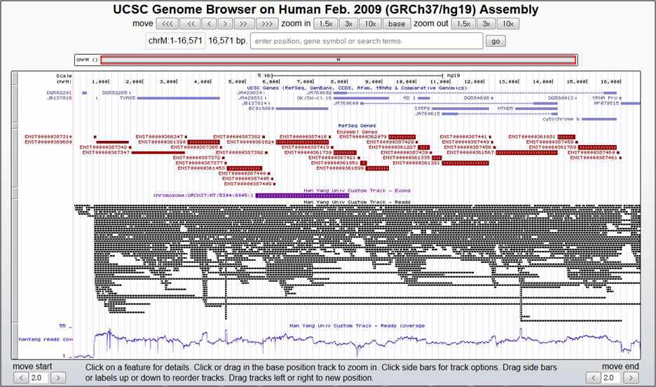 UCSC Genome Browser를 기반으로 한 Exon Graph viewer