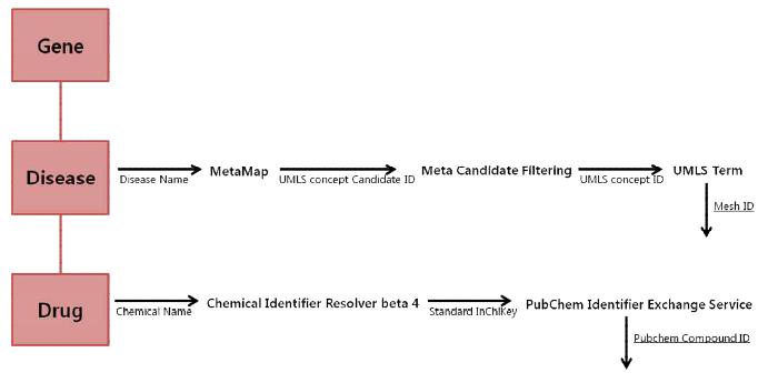 hiPathDB에 통합되는 유전자-약물-질병 관계 모델