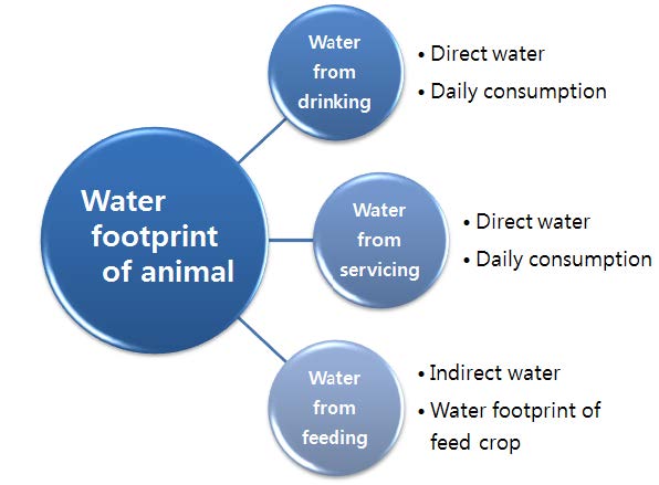 축산물의 물발자국 컴포넌트