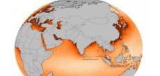 NASA Image: Thtracks of shipping pollution by the density color of NO2 Emission