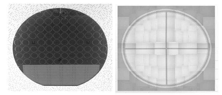 Si detector 시제품 웨이퍼 및 4분할 PD 1-chip