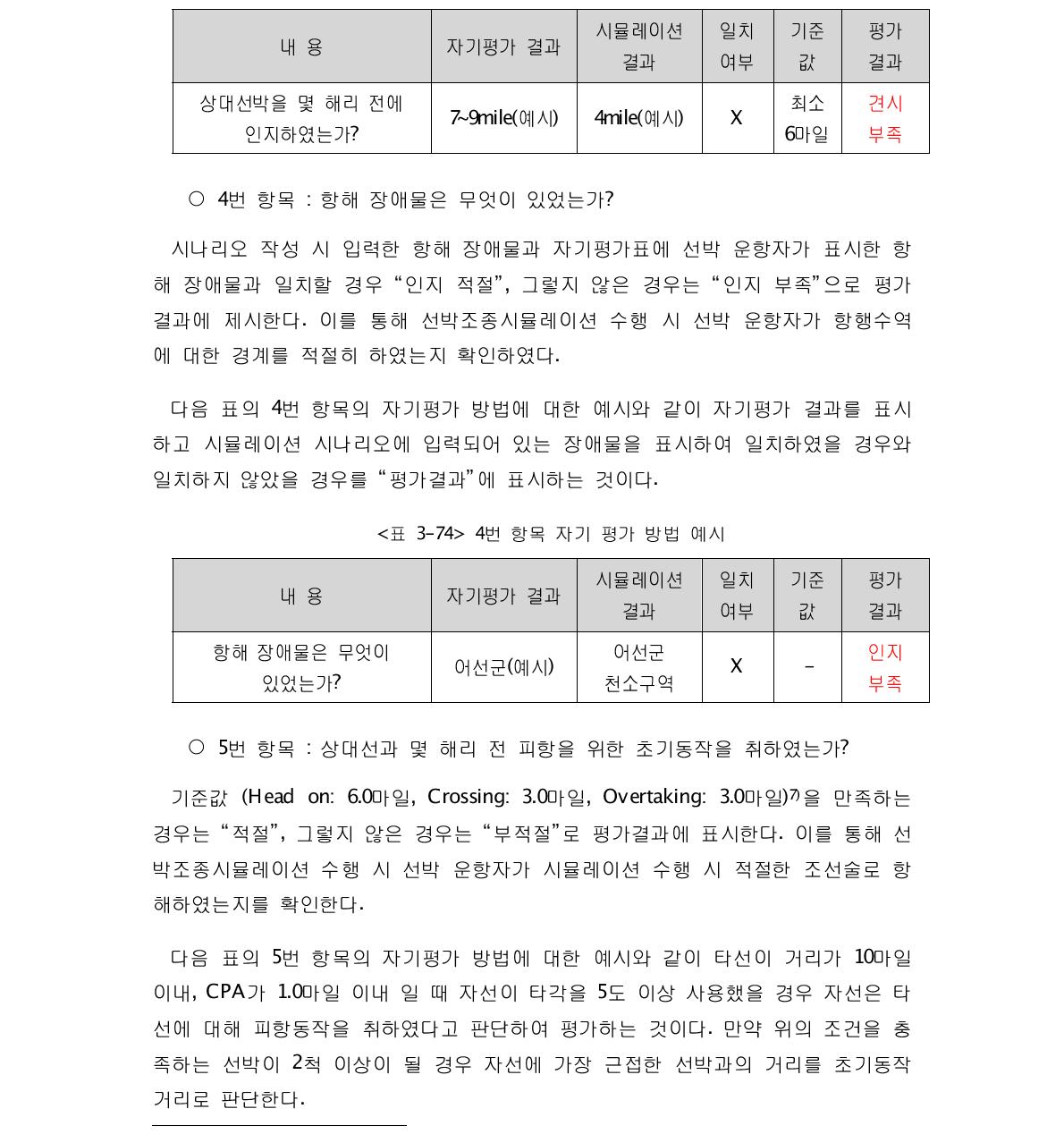 3번 항목 자기 평가 방법 예시