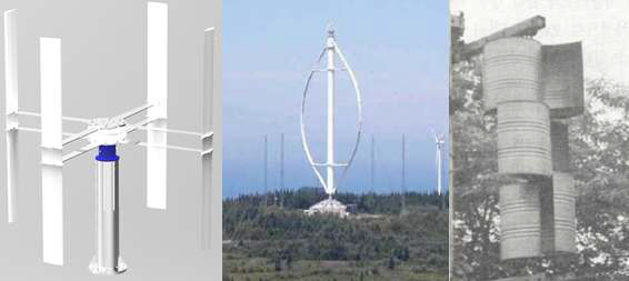 수직축 풍력발전시스템의 예