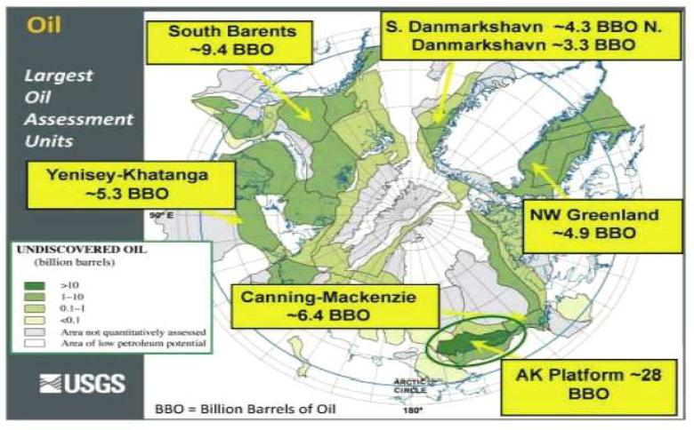 북극해 석유매장 지역