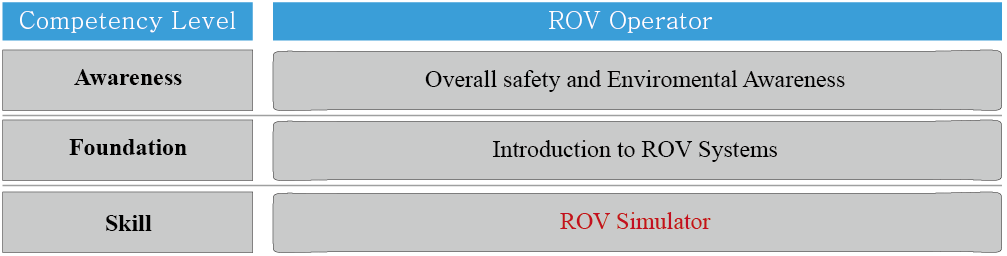 ROV Operation 기술의 Technical Competency Map