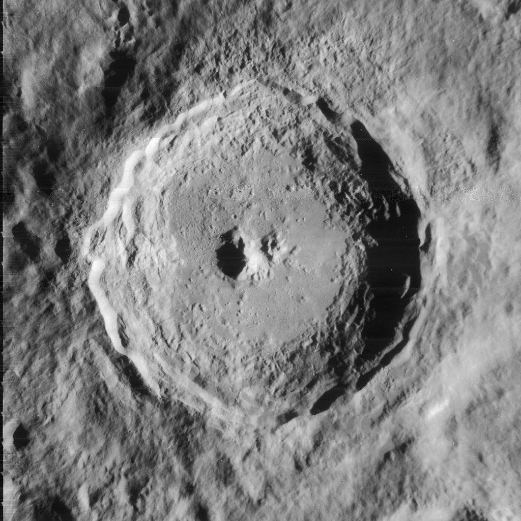 Lunar Orbiter 4 image from 1967
