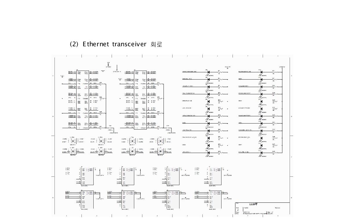 Circuit Diagram of Ethernet Transceiver