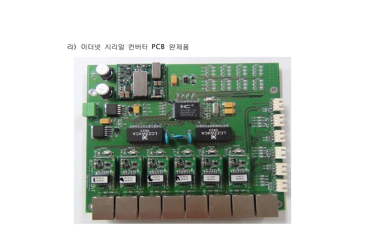 Designed PCB for Ethernet to Serial Converter