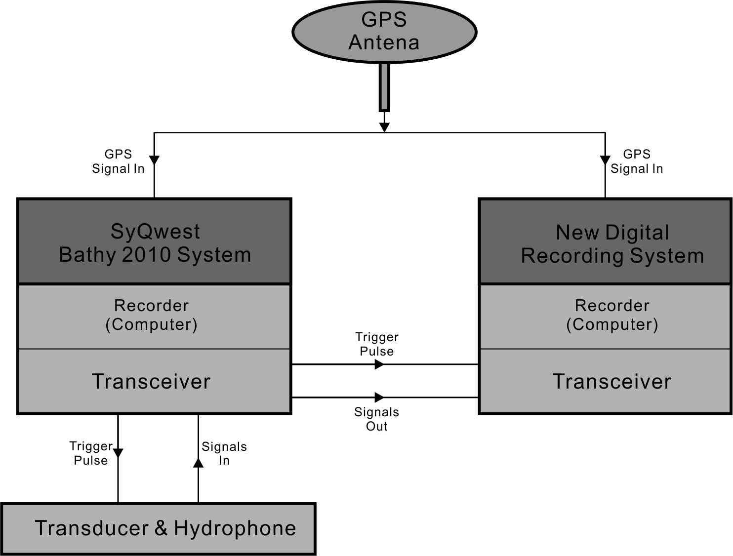 Schematic diagram of Chirp data acquisition systems.