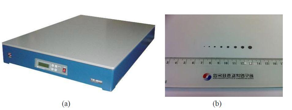 (a) shaker for the vibration sensitivity measurement (b) viton pads for the cavity support.