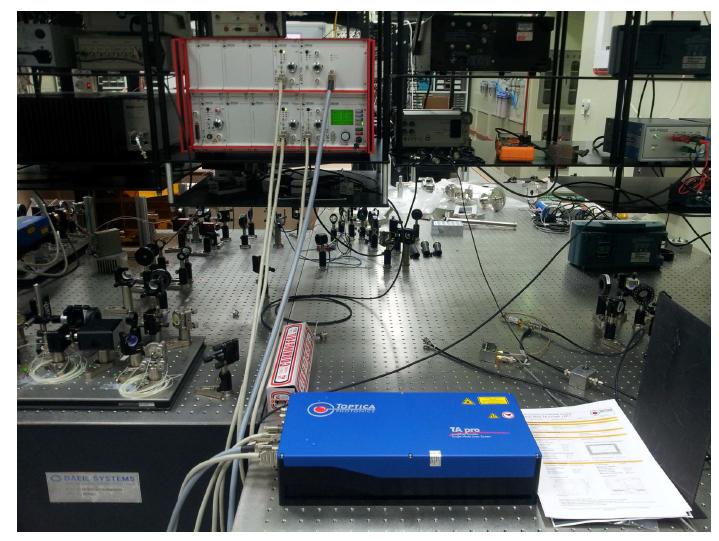 Tapered amplifier system for 759 nm laser.