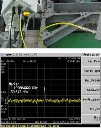 Tracking the beacon signal of GE23