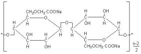Sodium-alginate의 모노머 구조식