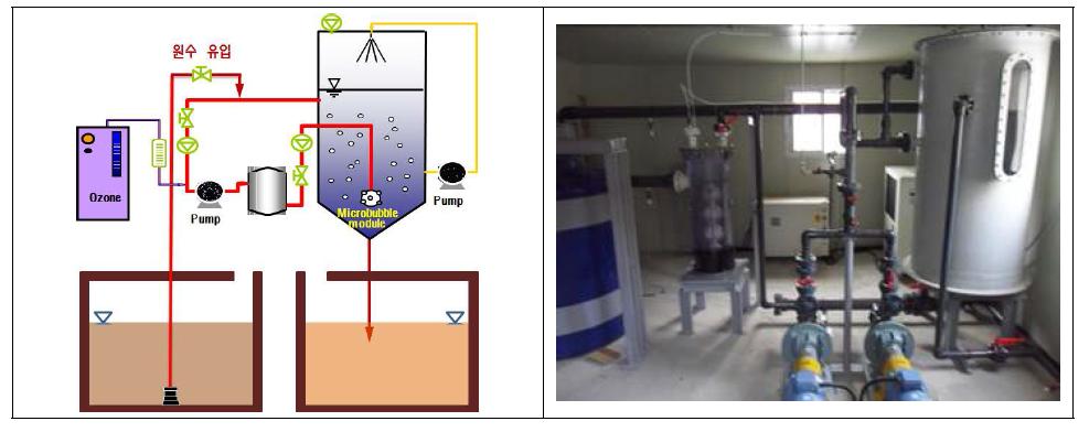 실규모 오존가용화 장치 및 사진