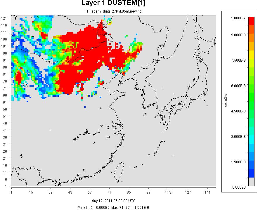 2011년 5월 12일 15시 dust 배출량(g/cm2,s)