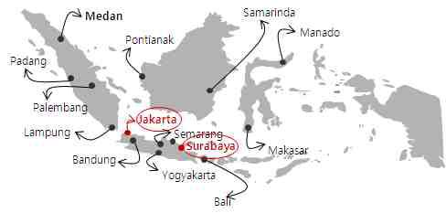인도네시아 조사 지역 위치