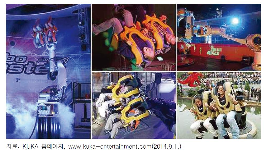 KUKA사의 테마파크용 로봇 로보코스터