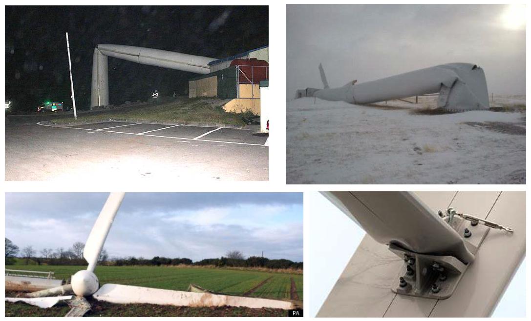 Examples of wind turbine accidents