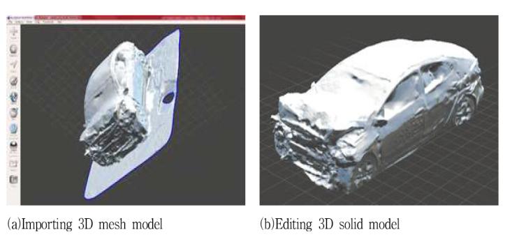 Editing 3D solid model using Meshmixer