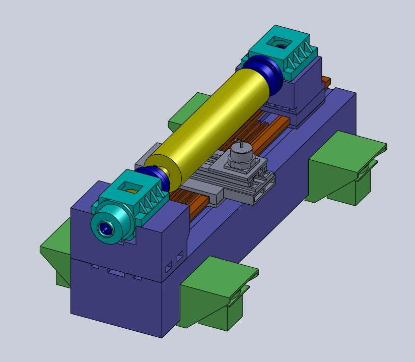 Roll 가공기의 CAD 모델